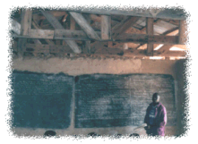 The old school classrooms were large, overcrowded and  in bad repair